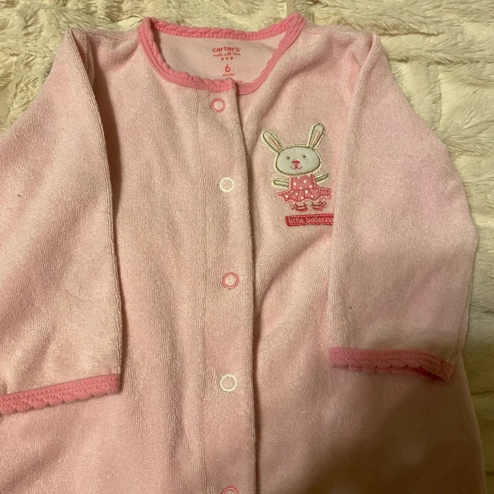 Lot of 3 Carters Footie Pajamas for Baby - Size 3-6M